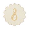 Infant Memory Card Flower Fridge Wooden Craft Laser Engraving Monthly Milestone Card