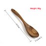 Kitchen Tools Cooking Utensils Reusable Food Grade Cookware Teak Wood Utensil Set for Home