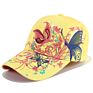 Korean Sequin Embroidered Baseball Butterfly Embroidery,Duck Tongue and Lip Print Women's Hat Sunscre