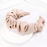 Korean Silk Acetate Satin Pleated Headband Cute Lady Soft Cloth All-Match Hair Accessories Women Ruched Headbands