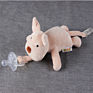 Large Doll Baby Boy Girl Dummy Pacifier Chain Clip Plush Animal Toys Soother Nipples Holder (Not Include Pacifier)