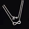 Love 26 Letter Alloy Anklets Multilayer 2Pcs/Set Ornaments Personality Heart Chain Infinity Anklet