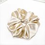 Lovely Silk Hair Scrunchies Fabric Hair Accessories Solid Color Rubber Band Satin Hair Scrunchies