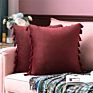 Luxury Boho Throw Pillow Covers 18 X 18 Tassel Macrame Cushion Cover Handmade Home Decor