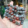 Luxury Feng Shui Rose Quartz Jade Stone Bead Bracelets Simple Men's Natural Gems Stone Healing Crystal Bracelet