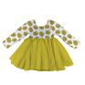 Lz Children Pink Rainbow Printing Tutu Dress for Kid Valentines Day Longsleeve Baby Girl Dress Party Dresses