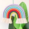 Macrame Designed Rope Rainbow Wall Hanging Decor