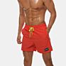 Men Lake Blue Swim Surf Blank Board Shorts Casual Breathable Pockets Swimwear