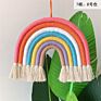 Mixed 14 Colors Ins Home Decor Hand Woven Kids Room Rainbow Hanging Decoration Rainbow Macrame Wall Hangings