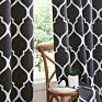 Morocco Room Darkening Window Drapes Printed Blackout Curtain Set with Grommets for Living Room and Bedroom