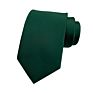 Most Popular of All Black Plain Ties Solid Color Satin Tie