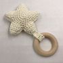 Mzl Baby Molar Teether Color Crochet Star Rattle Baby Molar Bracelet Necklace Toy