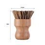 Natural Eco Friendly Bamboo Wooden Coconut Sisal Cleaning Dish Bottle Pot Brush Wooden Handle Cleaning Brush Set