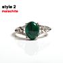 Natural Rose Quartz Malachite Different Gems Adjustable Larimar Ring