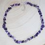 Natural Stone Choker Necklaces for Women Amethyst Chips Rose Quartz Crystal Necklace Colorful Gravel Necklace