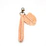 Newest Colorful Bohemia Cotton Rope Woven Leaves Feather Tassel Key Ring Boho Macrame Keychain