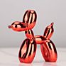 Nordic Resin Dog Crafts Electroplating Balloon Dog Sculpture Home Decorations Modern Living Room Desktop Animal Decor Ornament