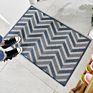 Polypropylene Dust-Proof Bath Rug Doormat Water Absorbent Geometric Pattern Floor Mats for Bathroom Kitchen