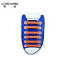 Premium Lazy Luminous Silicone Elastic No Tie Shoelaces Flat Free Opp Packaging