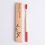 Private Label Rainbow Soft Kids Bamboo Toothbrush for Children