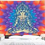 Psychedelic Budhha Tapestry Trippy Mushroom Hand Background Cloth Mandala Pattern Carpet
