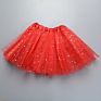 Puffy and Baby Sparkle Stars Tutu Children Glitter Stars Tutu Skirts for Girl Kid Sequined Star Veil Skirt