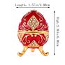 Qifu Small Jewelry Box Enamel Painting Variety of Styles Metal Jewelry Box