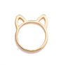 R-018 Men Women Jewelry Party Gifts Black Rings Personalized Cute Cat Couple Ring