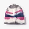 Rainbow Color Hip Pop Cuffed Skull Hats for Men Women Stylish Warm Tie Dye Knitted Beanie Hat