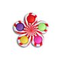 Rainbow Pop Bubble Fidget Spinner Simple Push Tie Dye Fidget Toys Silicone Spinners