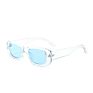 Rectangle Clear Shades Smart Unisex Uv400 Retro Steampunk Luxury Sunglasses