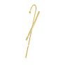 Rhinestone Earring Simple Pearl Crystal Gold Hypoallergenic Piercing Cuff Wrap Ear Wrap Crawler Hook Earrings