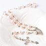 Rosary Bead Necklace Crystal Cross Pendant Necklace Catholic Religious