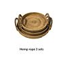 Round Rattan Baskets for Organizing Vegetable Bowl Food Storage Organizing Wicker Fruit Baskets