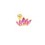 Roxi S925 Sterling Silver Single Crown Stud Earring Diamond Threaded Ear Piercing Cz Earrings