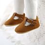 Rubber Sole T-Bar Newborn Prewalker Anti-Slip Toddler Baby Girl Shoes