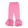Sales Toddler Ruffle Leggings Solid Color Triple Cotton Kids Clothing Girls Ruffle Pants