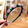 Sandro Children's Flower Fruit Headband with Clips Kids Designer Star Headband Red Strawberry