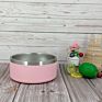 Sell Dog Food Bowl Double Wall Pet Food Feeding Stainless Steel Dog Bowl Anti-Slip Power Coated 9 Color in Stock