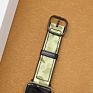 Service Genuine Leather Stitching Silicone Rubber Watch Band
