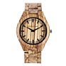 Shifenmei Drop Shipping Anniversary Gift Engraved Wooden Men Watch Wristwatches Natural Ebony Customized Wood Watch