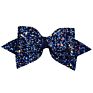 Shiny Leather Hair Accessories Ribbon Colorful Big Hair Bows Clips for Girls Kids