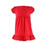 Short Sleeves Blank Embroidered Kids Girls Solid Dress Adorable Smocking Dress with Ruffle