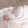 Single Stone Gold Chain Adjustable Crystal Bracelets Natural Nugget Quartz Crystal Simple Bracelet