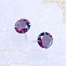 Small Popular Color Birthstone Fine Jewelry 925 Sterling Silver Bling Stud Zircon Cz Earrings