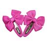 Snap Hair Clips with Bow Barrettes Bb Clips Hairbows Hairgrips Headwear Accessories for Baby Girls