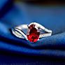South Korea Simple Diamond Women's Ring 925 Sterling Silver Adjustable Rings Jewelry