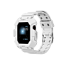 Sport Tpu Jelly Watch Band Shockproof Waterproof Watch Strap with Cover for Apple Watch Band Army