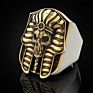 Stock Rts Men's Carbide Hip Hop Skull Ring Skull Punk Gothic Jewelry Engagement Wedding Party Ring for Men
