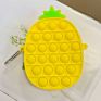 Strawberry Bag Purse Handbags Push Pop Bubble Toy Fidget Silicone Crossbody Sensory Toys Messenger Bag